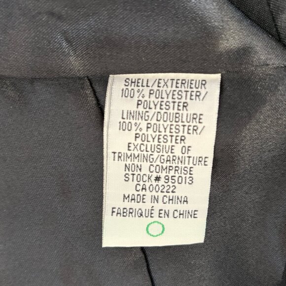 Suit Vest Casual Slim Sleeveless Black Short 4 Buttons with Satin Details Sz 14 - Picture 4 of 6